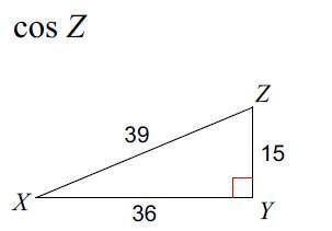 Find the value of the trigonometric ratio.
A.5/12
B.13/12
C.5/13
D.12/13
