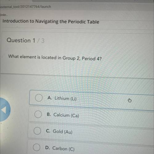 What element is located in Group 2, Period 4?