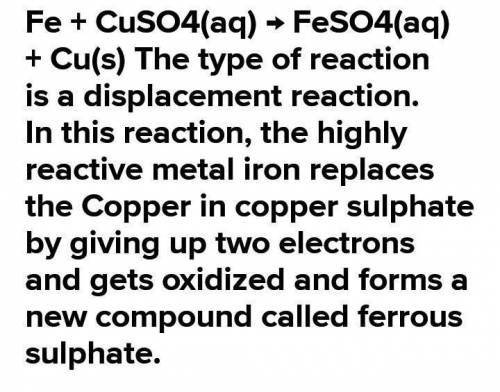 Given the reaction below:

Fe (s) + GuSO4 (aq) - FeSO4 (aq) + Cu (s)
What is the reducing agent in