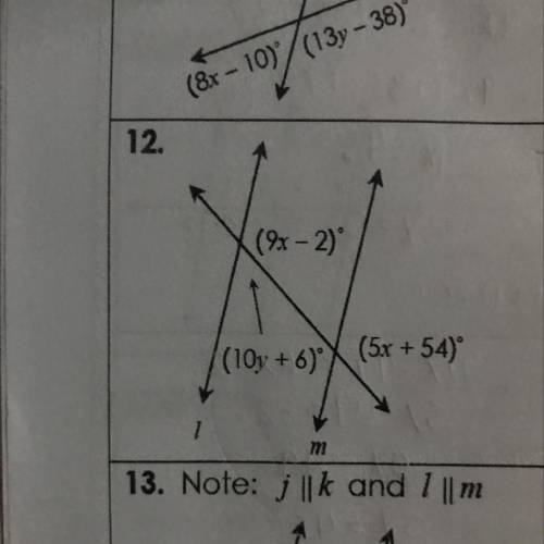 If L ll M, classify the marked angle pair and give their relationship, then solve for x