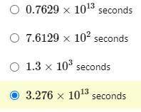 If the speed of light is 1.86×1051.86×105 miles/second and Mars is 1.416×1081.416×108 miles away fr