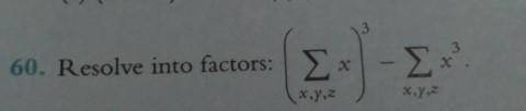 Resolve into factor: {Σ_(x,y,z) x}³ - Σ_(x,y,z) x³.