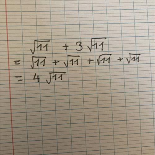 Sqrt(11) + 3 sqrt(11)