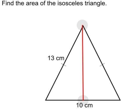 Find the area of Isosceles triangle?