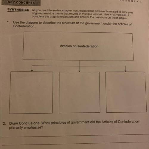 What was the structure of government under the Articles of Confederation?