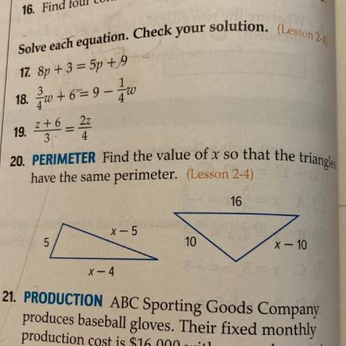 Can someone help me on number 20
