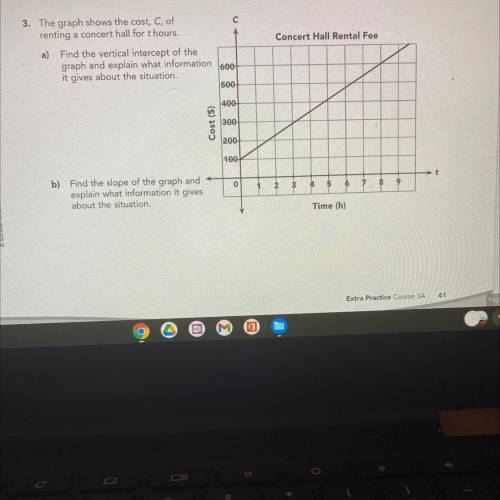 PLZZ HELP!!!

A) find the vertical intercept of the graph and explain what information it gives ab