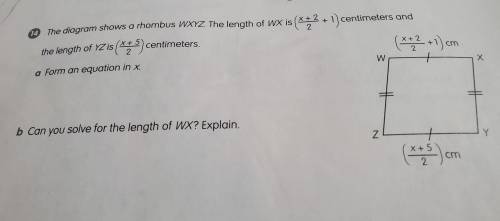 Please Help with forming an equation with x.