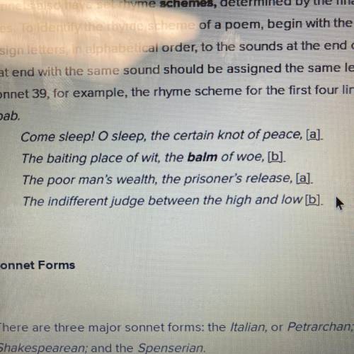 in sonnet 39 by Sidney, the poet describes sleep as the balm of woe. Based on context clues, defi