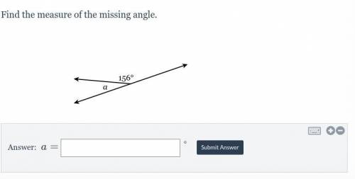 Find the measure of the missing angle.