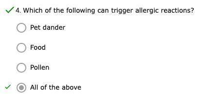 Which of the following can trigger allergic reactions?