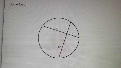 Circle show work pleaseSolve for x. look at the image