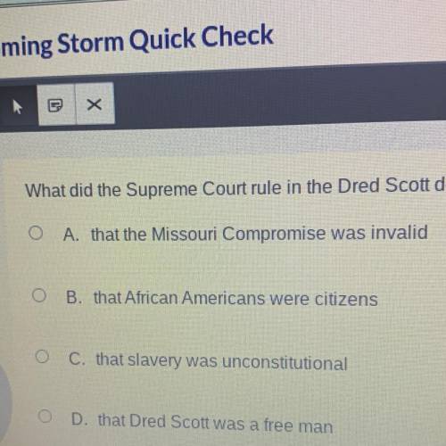 What did the Supreme Court rule in the Dred Scott decision