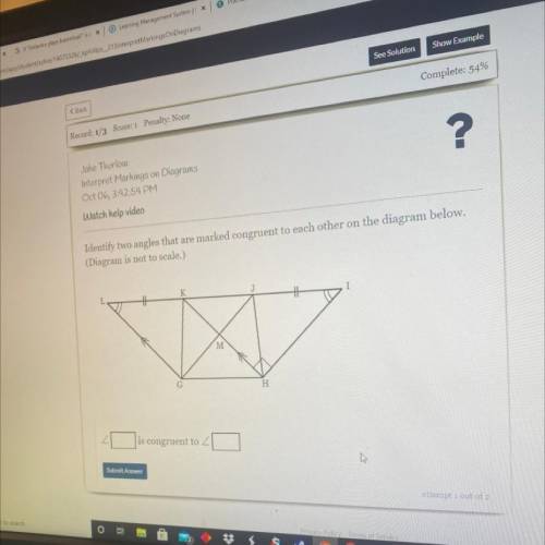 Please help find congruent angle