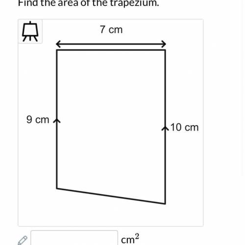Find the area of this trapezium