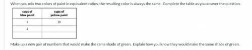 When you mix two colors of paint in equivalent ratios, the resulting color is always the same. Comp