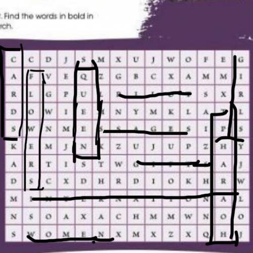 Read the text find the words in blod in the word search
plisss