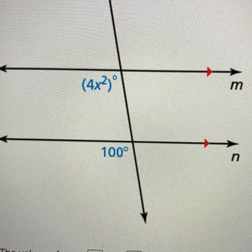 Find the values of x that make m
||
n.