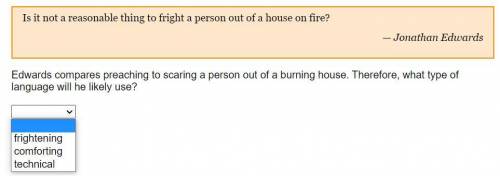 Is it not a reasonable thing to fright a person out of a house on fire?

— Jonathan Edwards
Edward