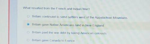 What resulted from the French and Indian War?