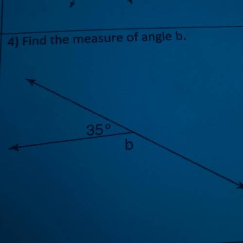 How do I find the measure of angle b