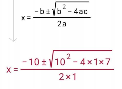 X^2 + 10x +7= 0
How do I solve this pls explain it step by step.
