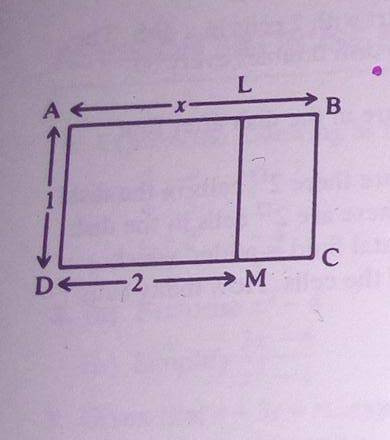 Rectangle ABCD and BCML are similar.

Use this fact to write down two expressions that must necess