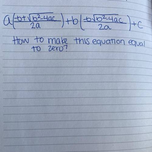 How to make this equal to Zero?