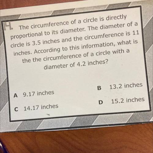 The circumference of a circle is directly proportional to its diameter. The diameter of a circle is
