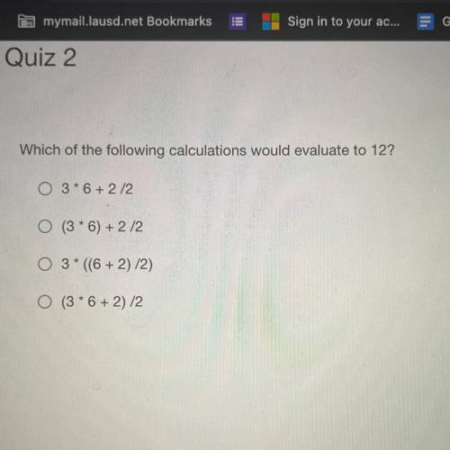 What calculations evaluate to 12