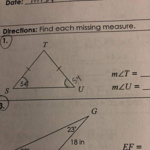 What is the measure of T and U