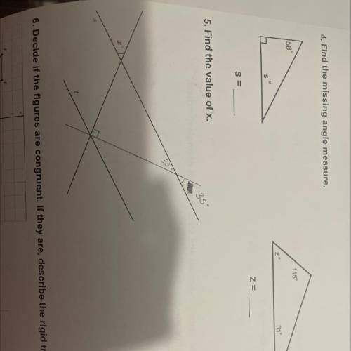 Find the missing angle measure
S=
Z= 
(Please help I will give you brainliest!)