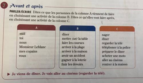 May someone help me with my French assignment?
