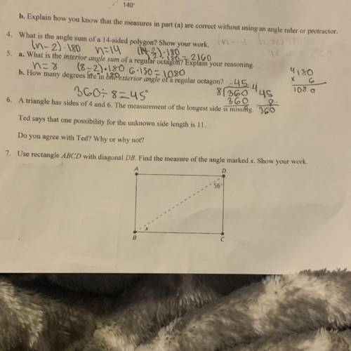 Please help on 6 and 7 !!