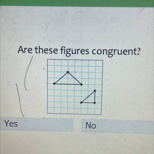 Are these figures congruent?
1
Yes
No