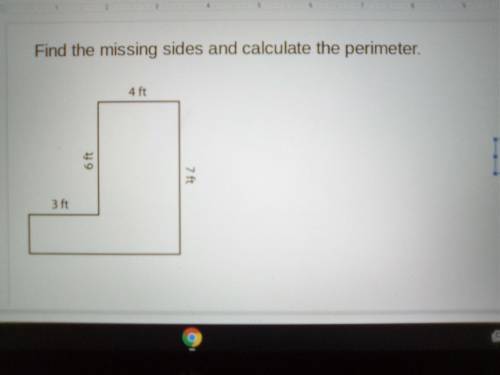 Find the missing sides and calculate the perimeter.