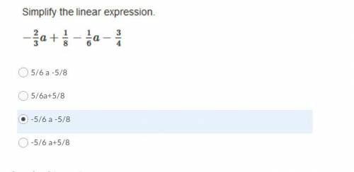 Please help me to simplify Linear expression