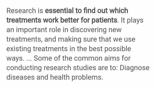 Why is research important?