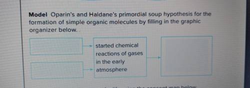 Model Oparins and Haldanes primoridal soup hypothesis for the formation of simple organic molecules