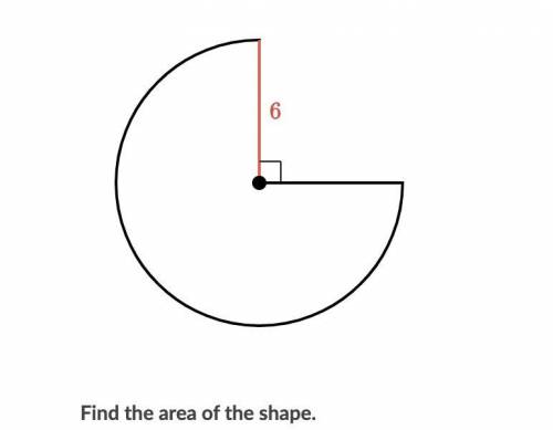 Find the area of the circle.