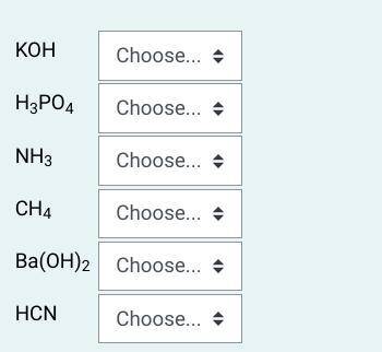 NO LINK I WILL MAK THE BRAINIEST ANSWER

Identify each of the following as an Arrhenius acid, base