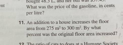 Simple math. 
Question 11.