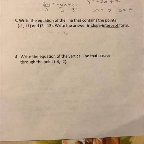 3 and 4 need help also