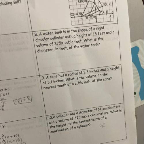 Please help me solve these problems
