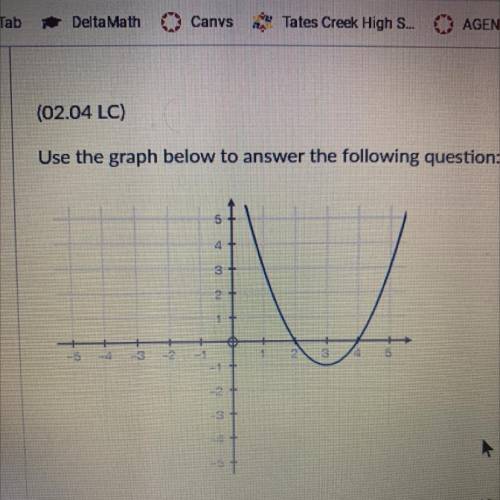Please help

(02.04 LC)
Use the graph below to answer the following question:
What is the average