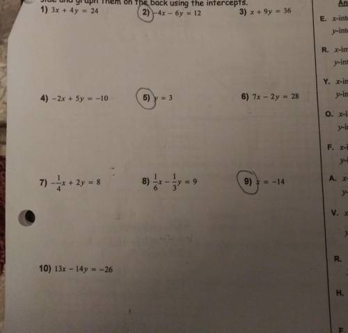 Can someone please help me with#2,#5,and #9?I'm not sure how to find the answer.
