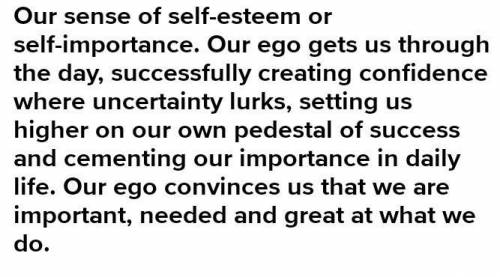 What is the difference between ego and self respect ?
