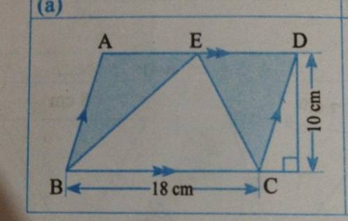 In the following figure find the area of shaded portion