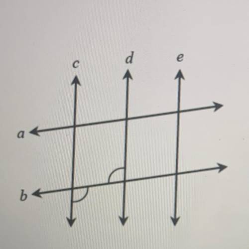 Hi, Help plssss

Using the given picture, determine which 2 lines are parallel and which theorem p