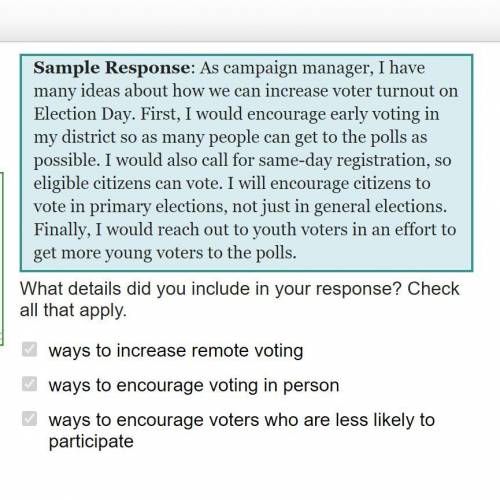 Imagine that you are a campaign manager who wants to increase voter turnout. Based on what you just